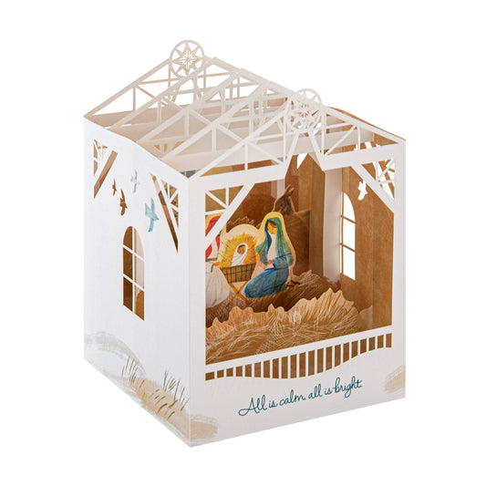 Christmas Paper Wonder Card - 3D Pop Up Nativity Scene