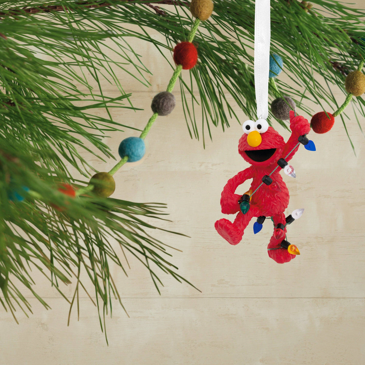 Collectible Sesame Street - Festive Elmo Ornament