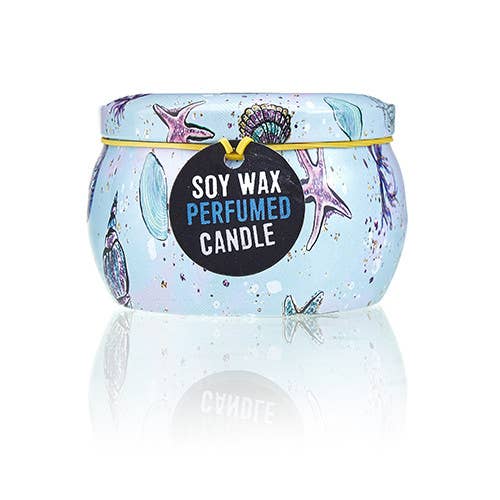Art Tin Candles - Sea life - Raspberry