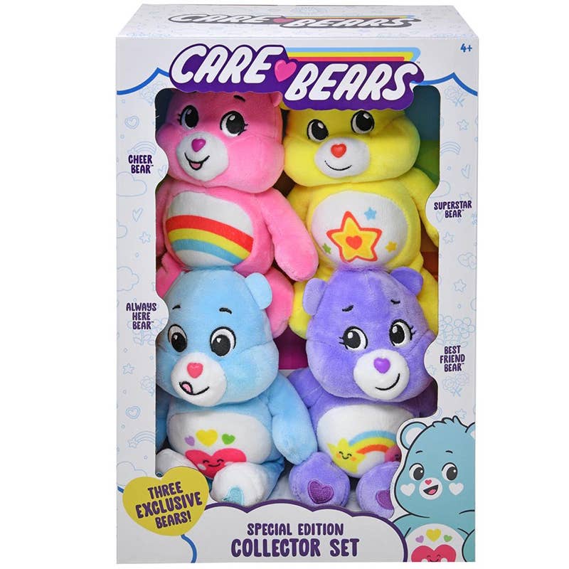 Care Bears Four Pack Plush Treasure Box