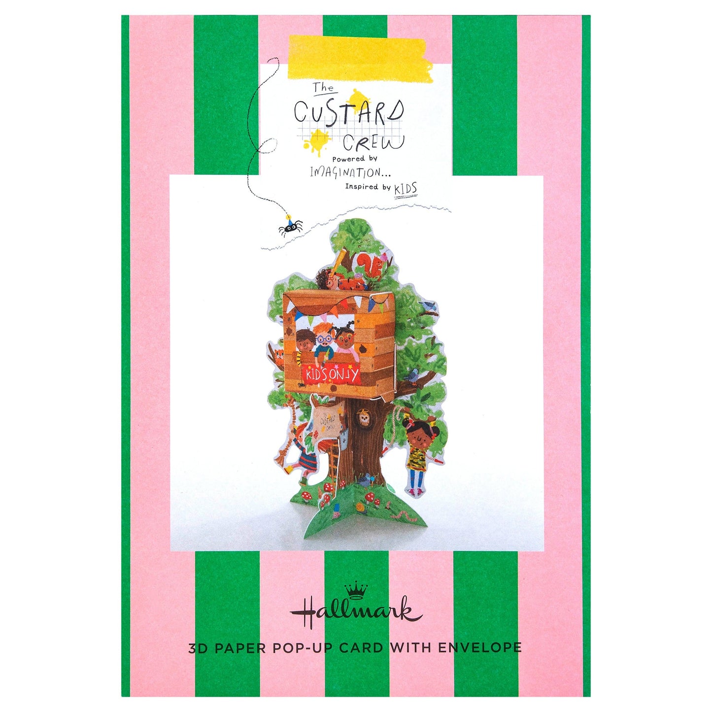Kids Birthday Card -3D & Pop Up Children's Tree House Design