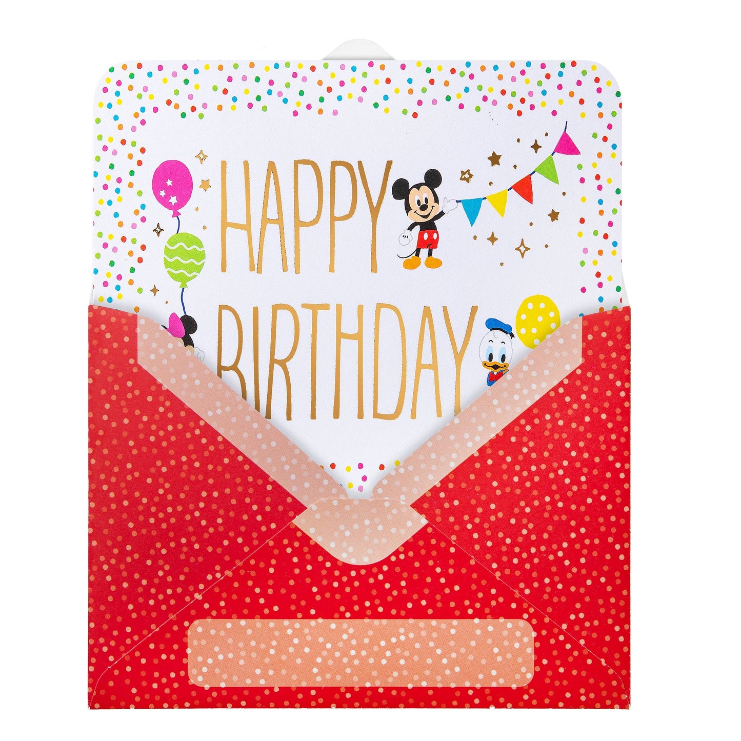 Pop-up Card-3D Disney Mickey & Minnie Pop-Up Birthday Scene