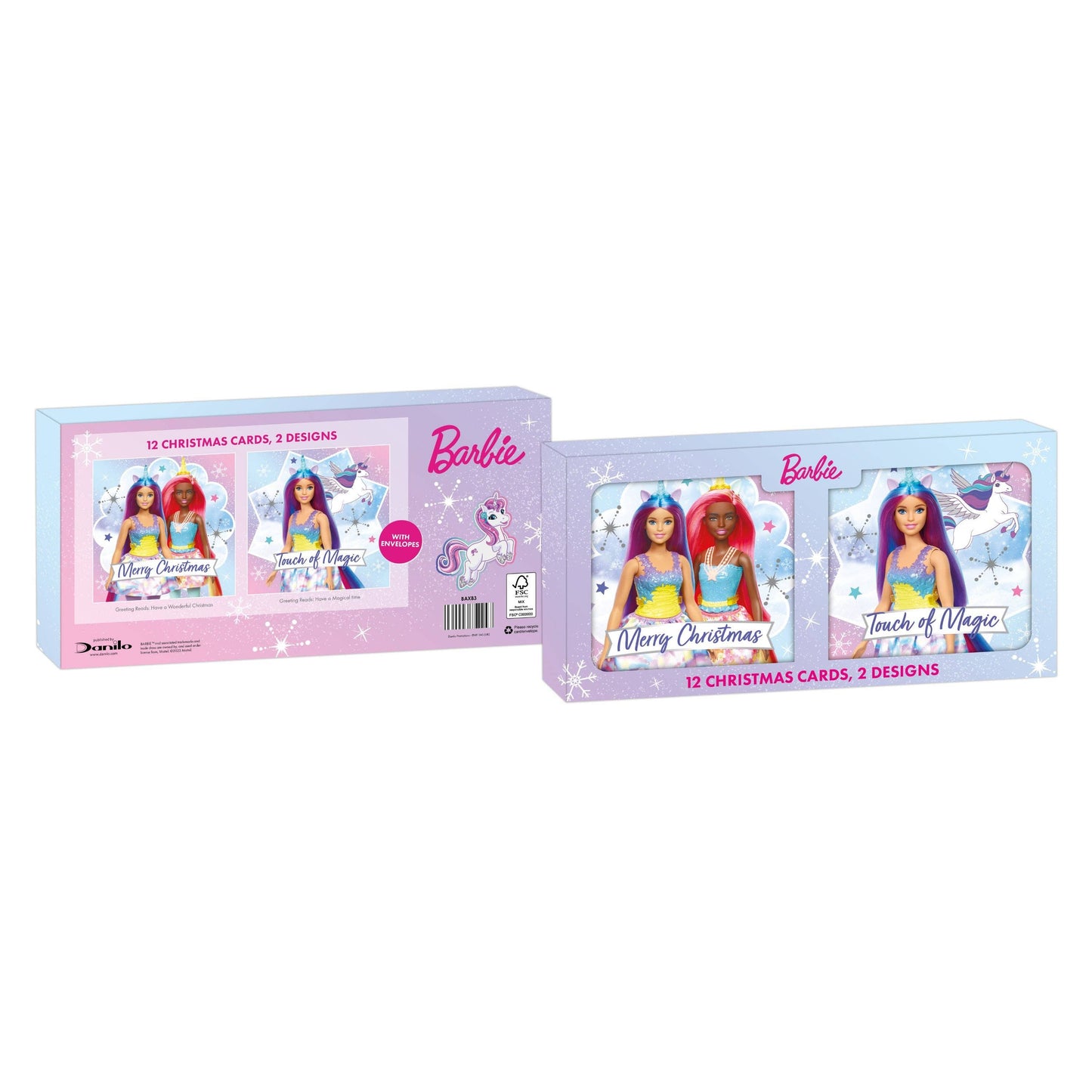 Barbie Multipack of 12 Christmas Cards