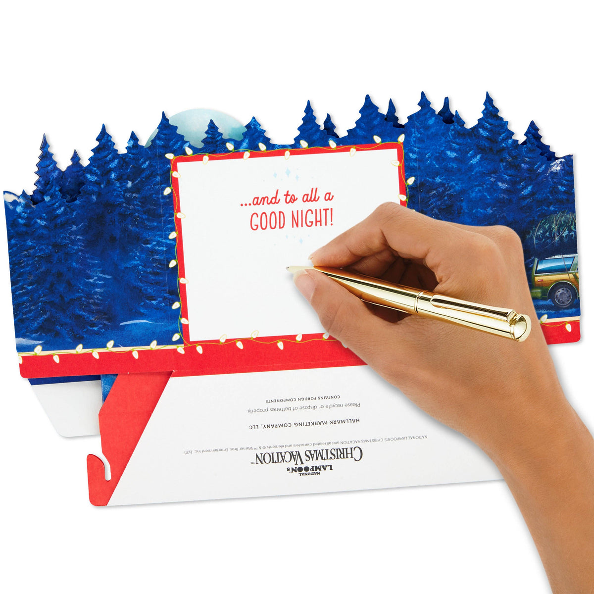 Musical Christmas Card 3D PopUp Light Music National Lampoon