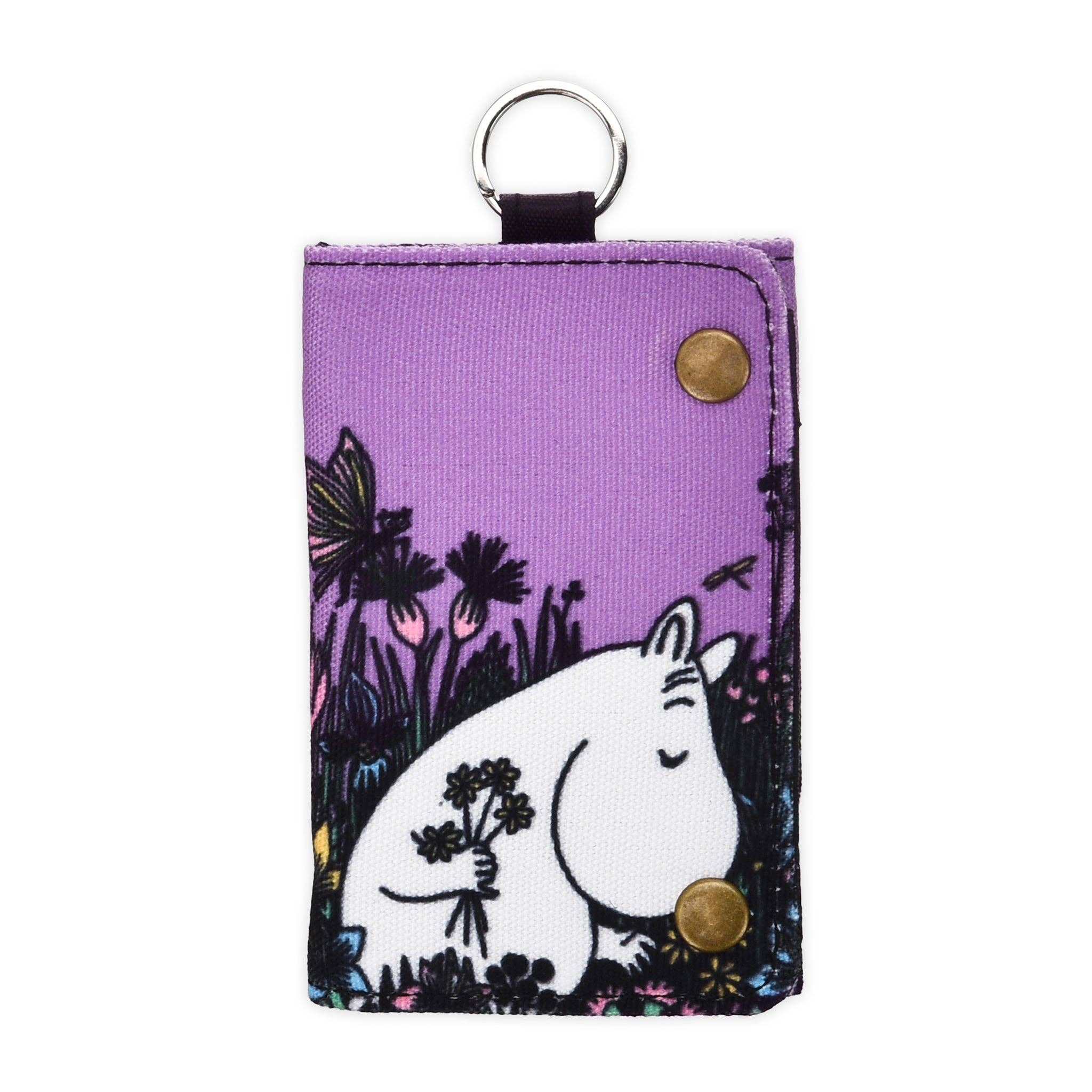 Moomintroll Picking Flowers Canvas Wallet