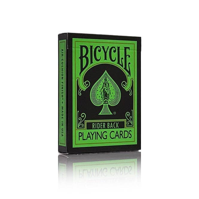 Bicycle Rider Back Reverse Cards Deck (Green & Black)