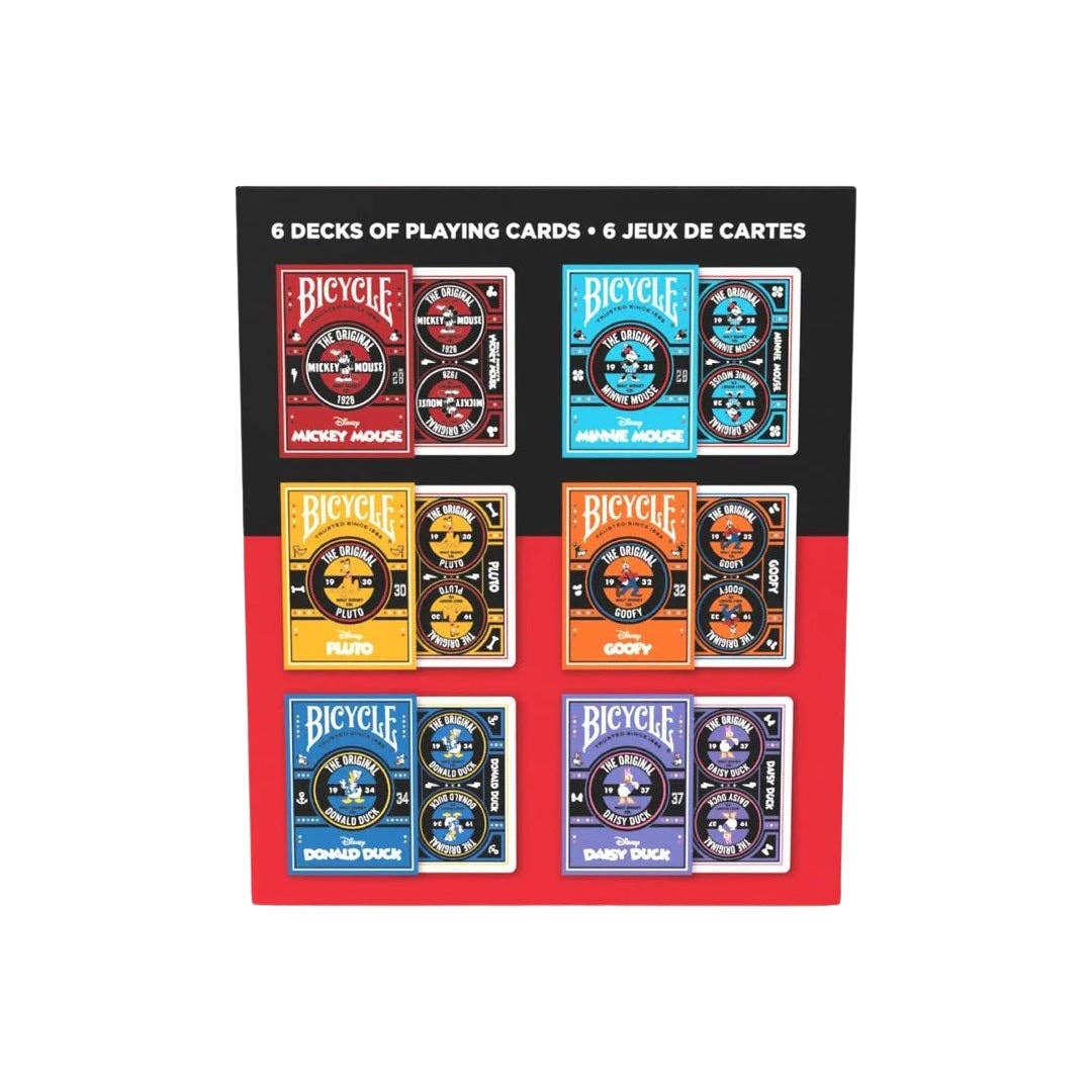Disney Classic Mickey and Friends 6-Deck Box Set Bicycle
