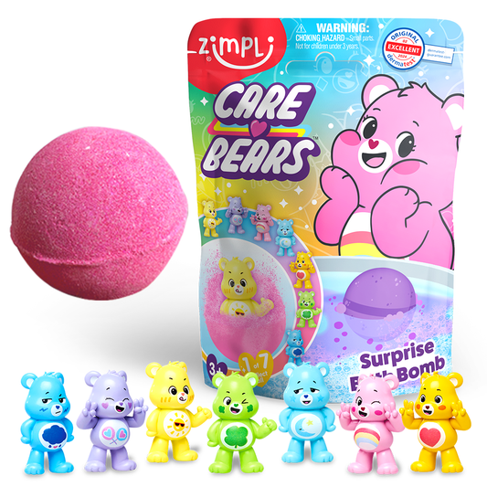Zimpli Baff Bombz Surprise Care Bears Figure Large Bath Bomb