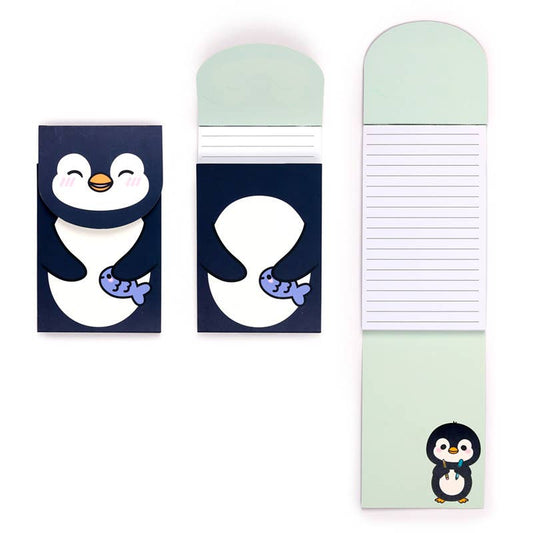Adoramals Penguin Flip Open Shaped Memo Pad