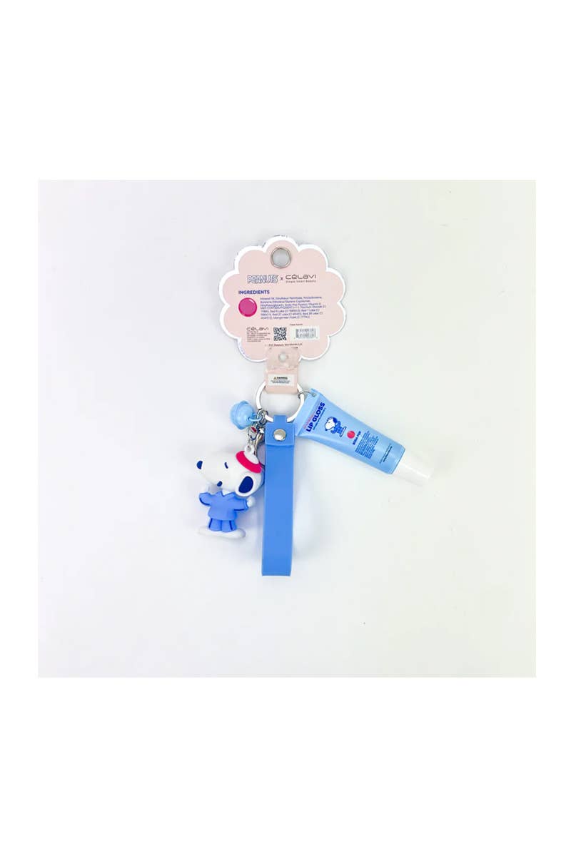 Celavi P60194 Soda Pop Snoopy Lip Gloss w/ Keychain - 12pc