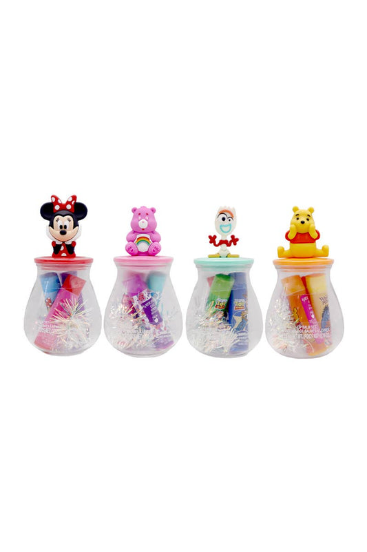 Disney Lip Balm Set in reusable Jar - 12set