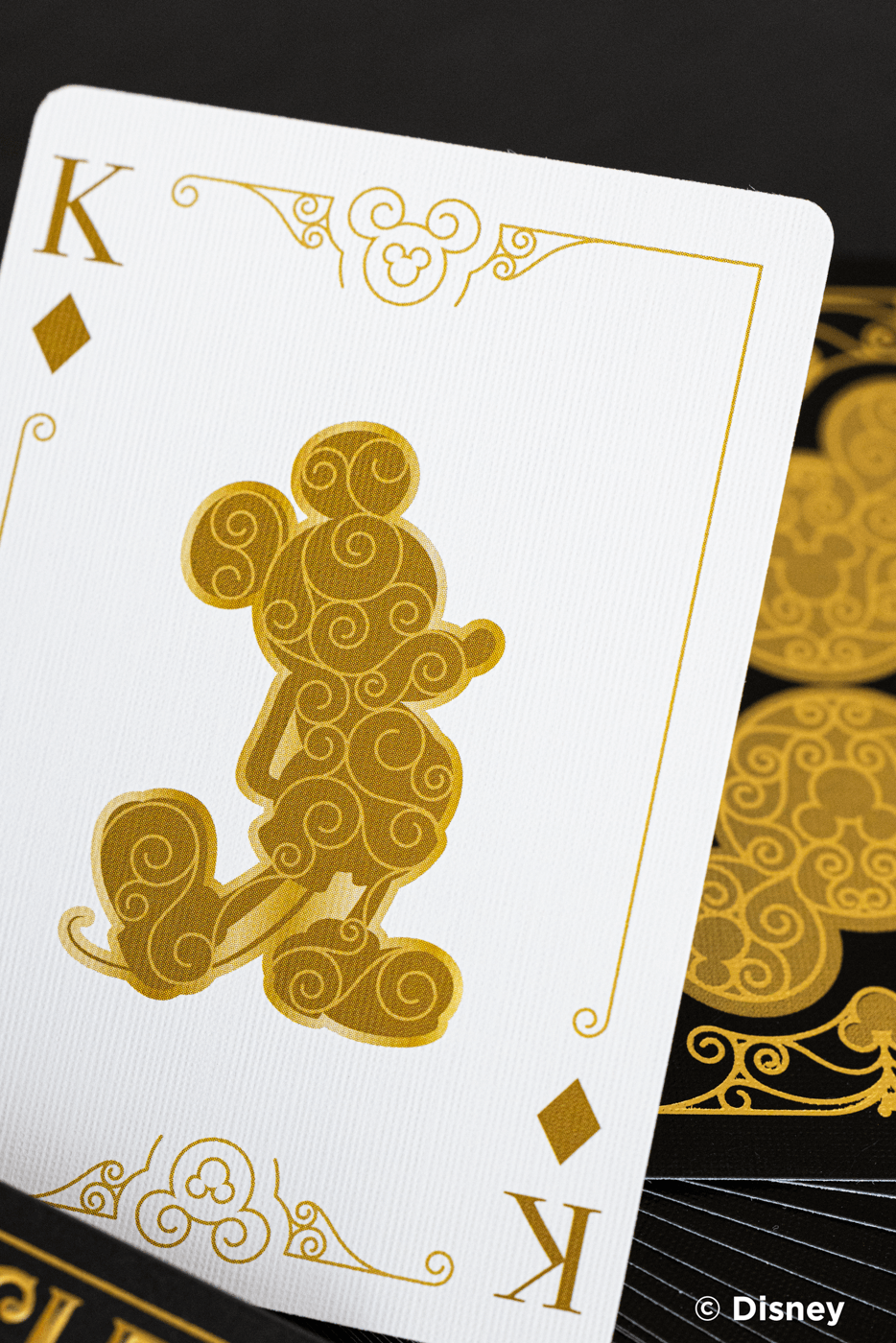 Bicycle Disney Mickey Mouse Black And Gold Playing Cards