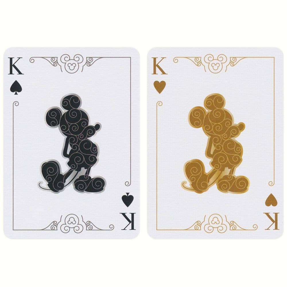 Bicycle Disney Mickey Mouse Black And Gold Playing Cards