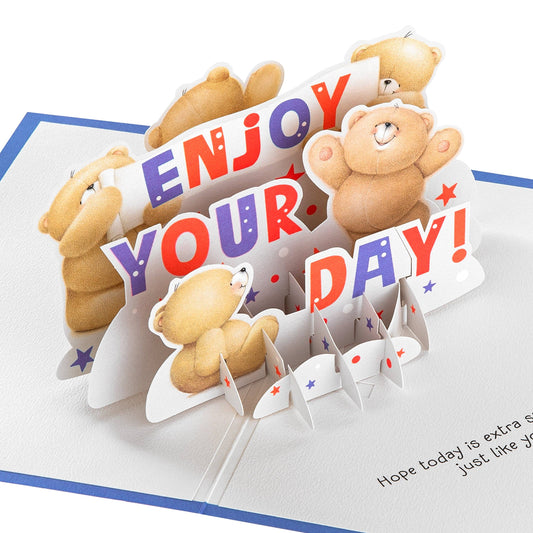 3D Pop-Up Forever Friends Celebration Greeting Card