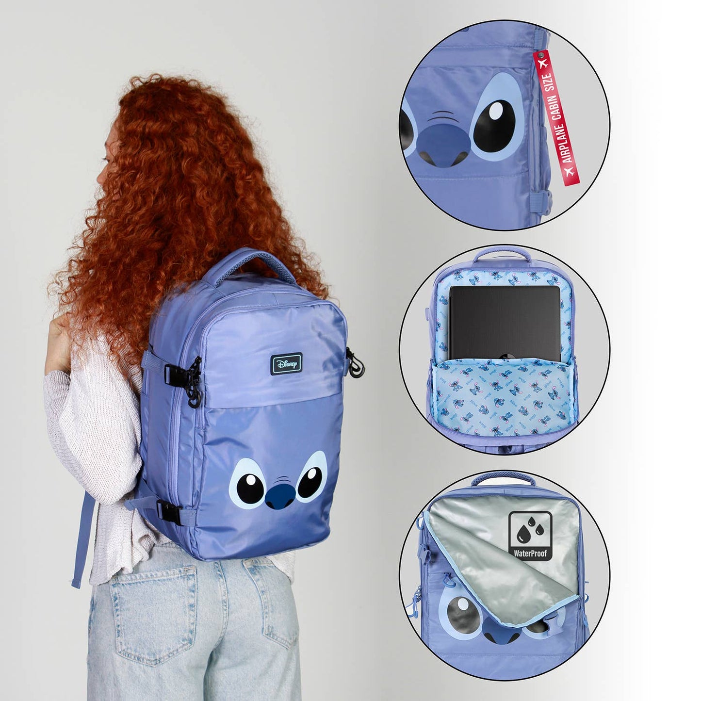 Disney Stitch-Mercury Backpack Underseat Cabin 40x20x25cm
