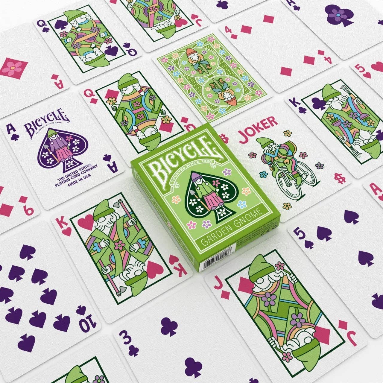 Garden Gnome Playing Cards Deck Bicycle