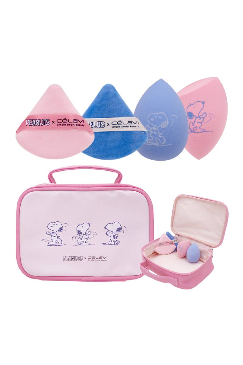 Celavi P46019 Peanuts Snoopy Blender Set & Makeup Pouch - 12