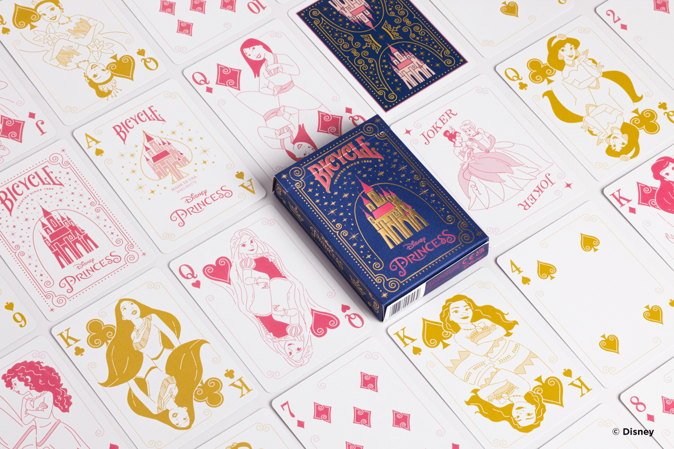 Bicycle Disney Princess Navy Cards