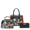 NIKKY MAKES FRIENDS 3 PIECE SET (SATCHEL, CROSSBODY, WALLET)