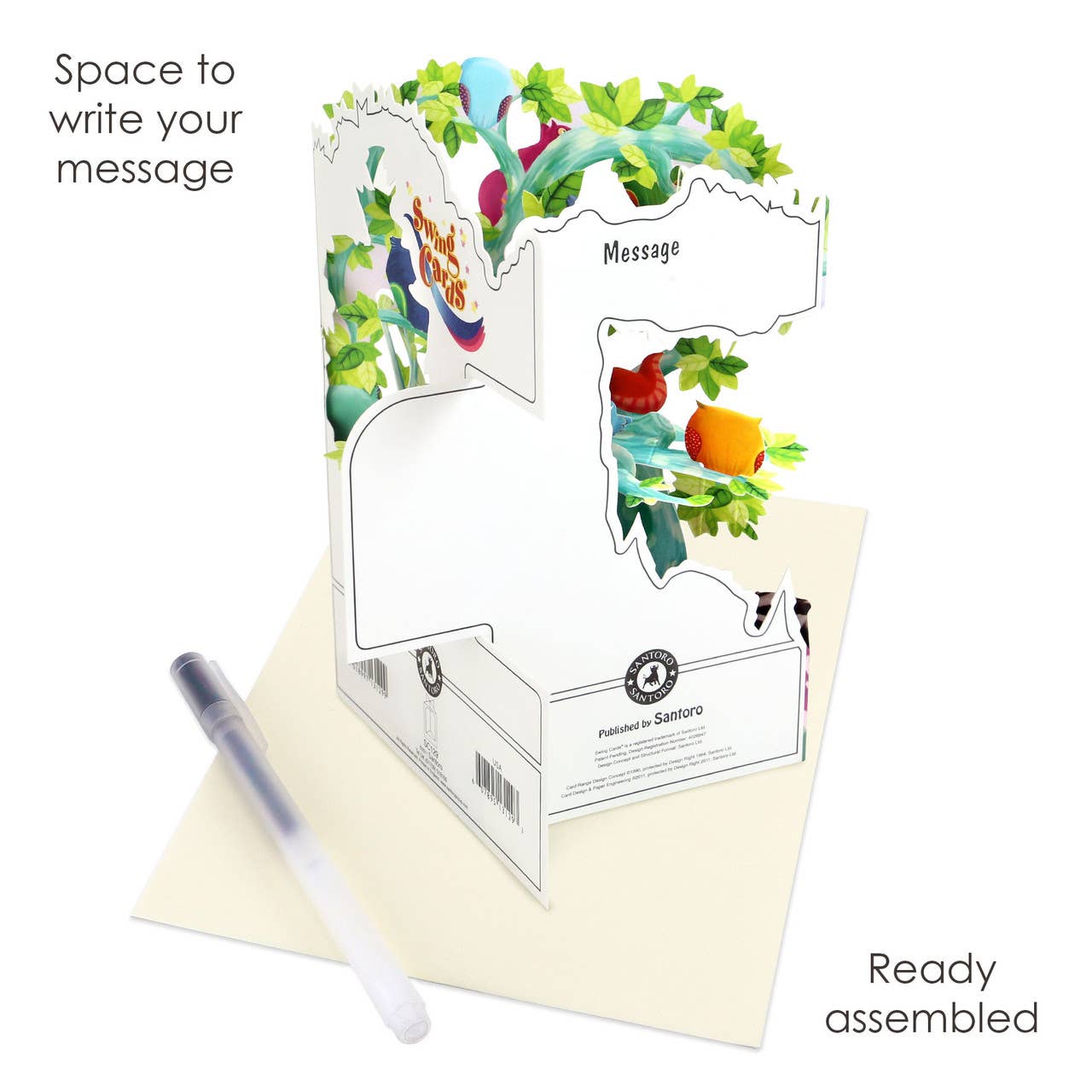 SC129 – Swing Cards - Woodland Tree Of Birds