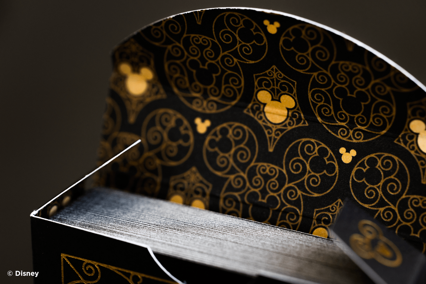 Bicycle Disney Mickey Mouse Black And Gold Playing Cards