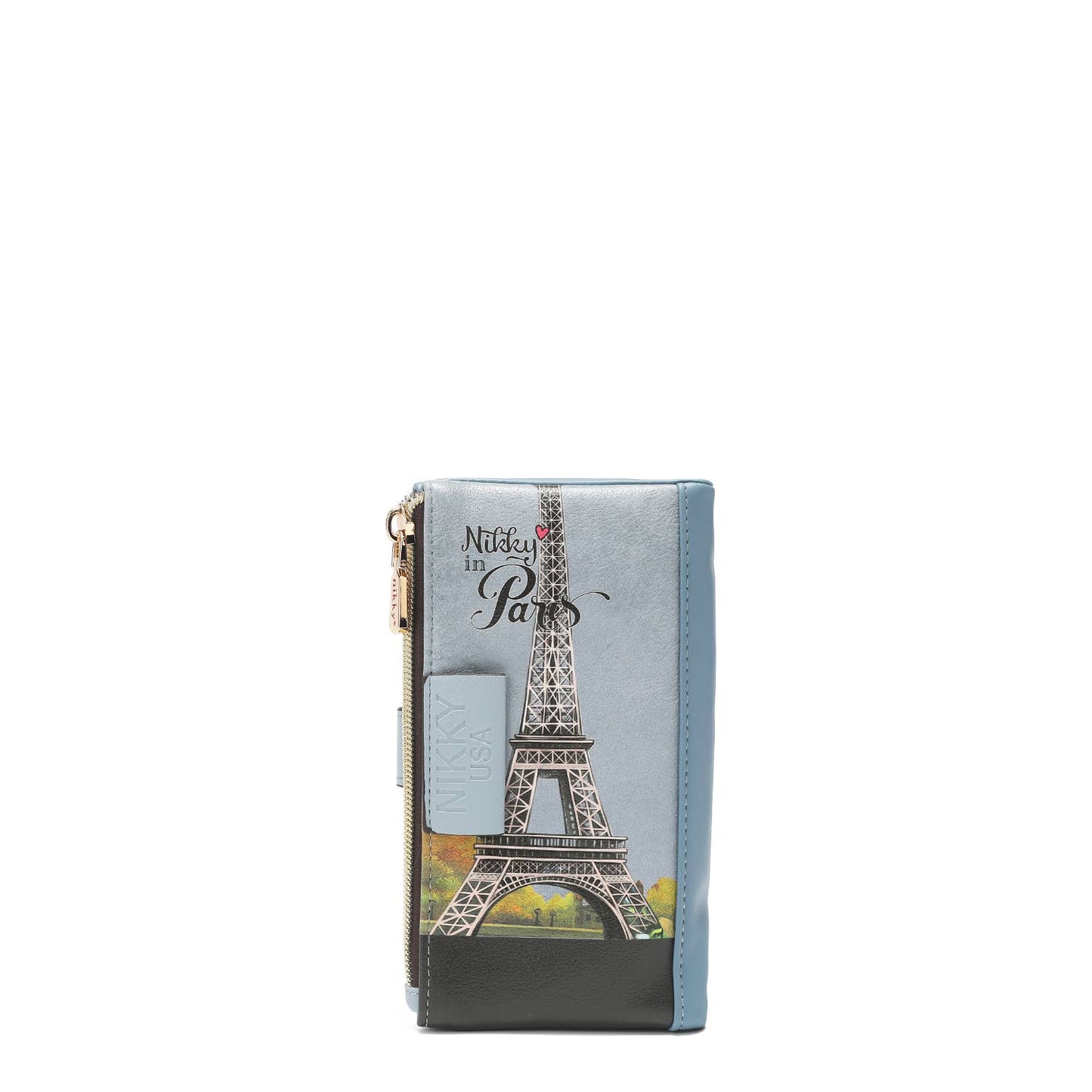 Bifold Zipper Wallet - Lined with Nylon Heart Fabric