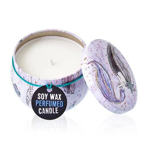 Art Tin Candles - Sea life - Raspberry