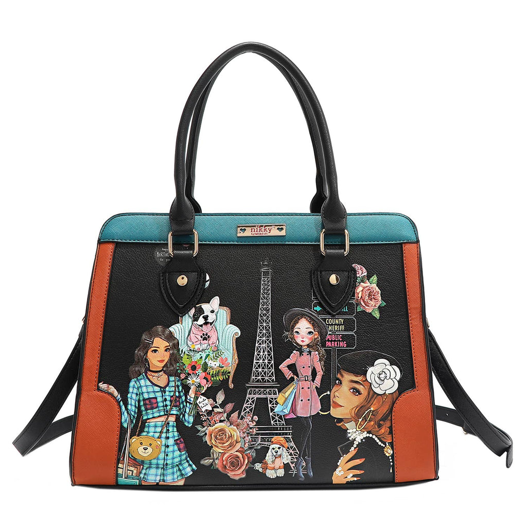 NIKKY MAKES FRIENDS 3 PIECE SET (SATCHEL, CROSSBODY, WALLET)