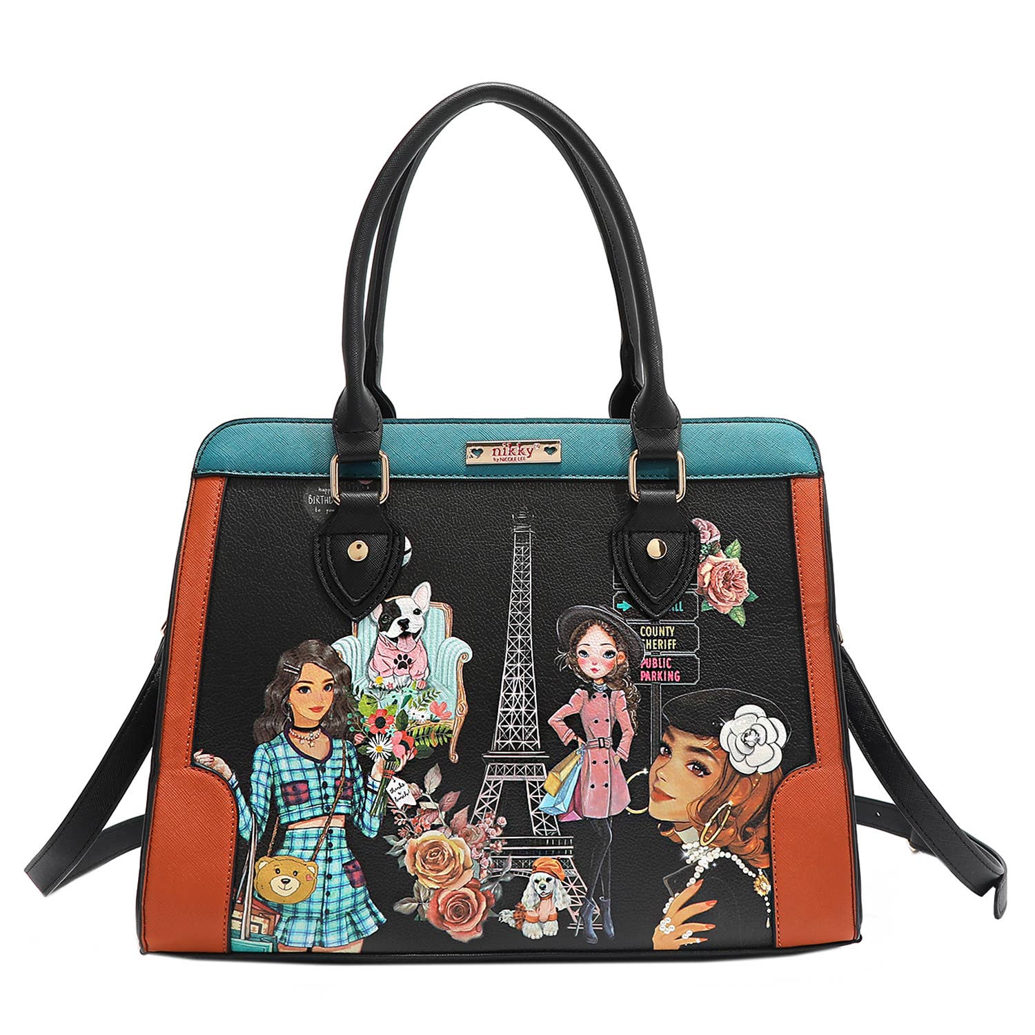 NIKKY MAKES FRIENDS 3 PIECE SET (SATCHEL, CROSSBODY, WALLET)