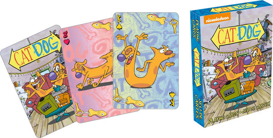 Cat Dog Playing Cards