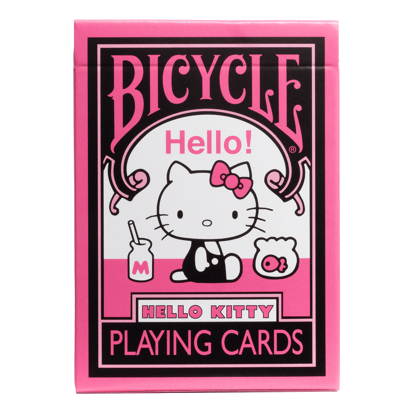 Bicycle® Hello Kitty Black Pink Playing Cards