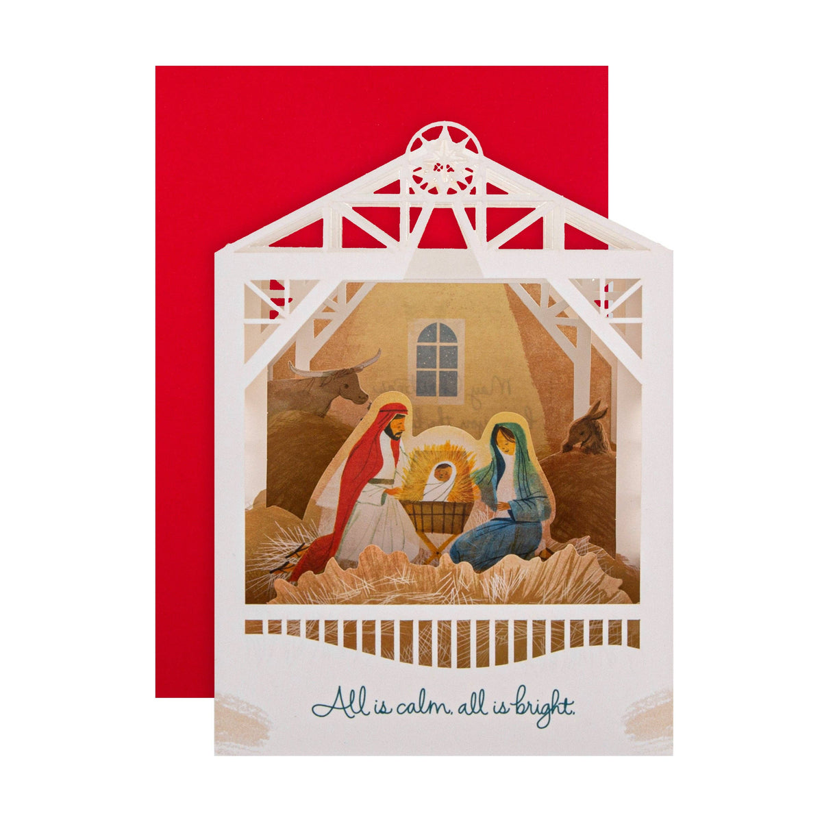 Christmas Paper Wonder Card - 3D Pop Up Nativity Scene