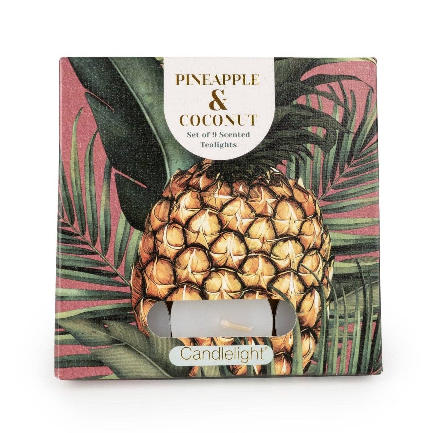 Set of 9 Tealights  -  Pineapple & Coconut 6PK