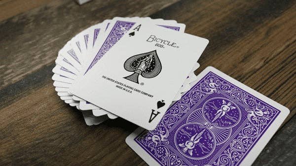 Bicycle Rider Back Playing Cards (Violet)