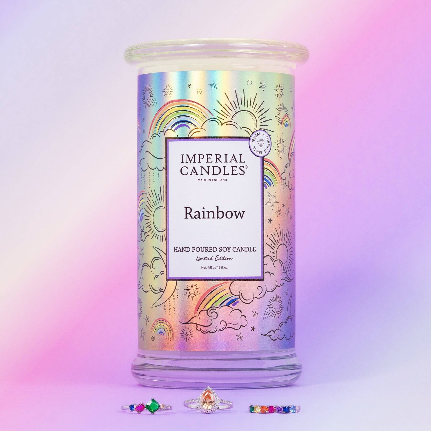 Rainbow - Jewel Candle