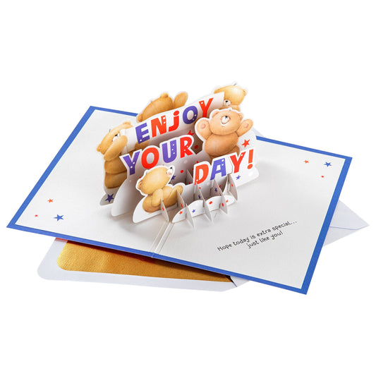 3D Pop-Up Forever Friends Celebration Greeting Card
