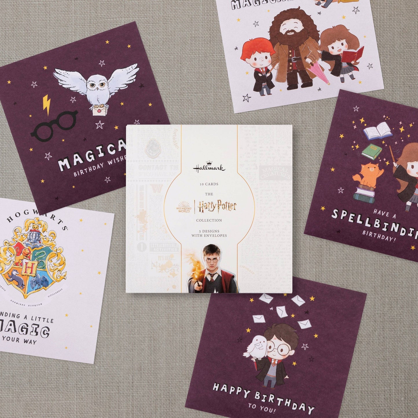 Multipack Birthday Cards - 10 Harry Potter Designs