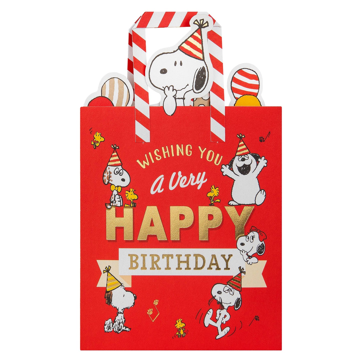Pop-Up Birthday Card - 3D SNOOPY & PEANUTS™ Pop-Up Balloons