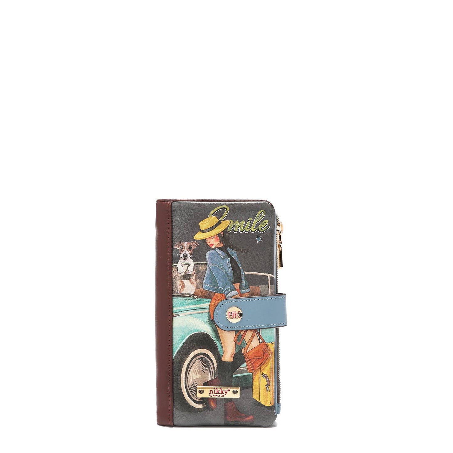 Bifold Zipper Wallet - Lined with Nylon Heart Fabric