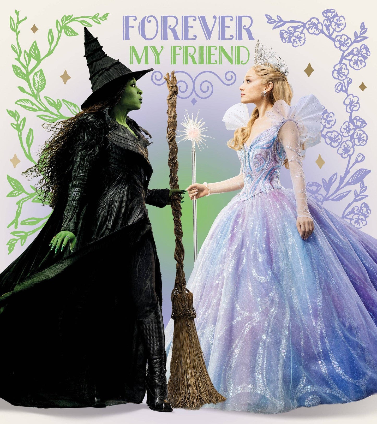 WICKED GLINDA & ELPHABA FRIEND CARD