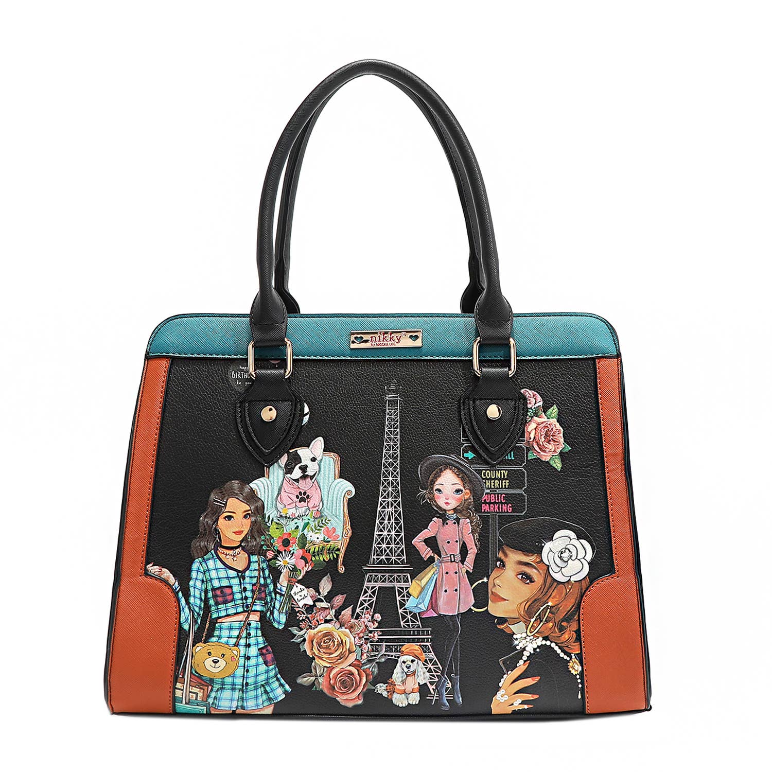 NIKKY MAKES FRIENDS 3 PIECE SET (SATCHEL, CROSSBODY, WALLET)