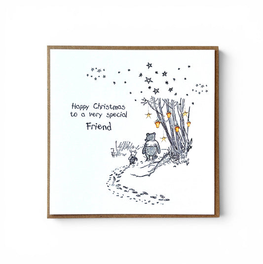 Winnie the Pooh Christmas Holiday Card