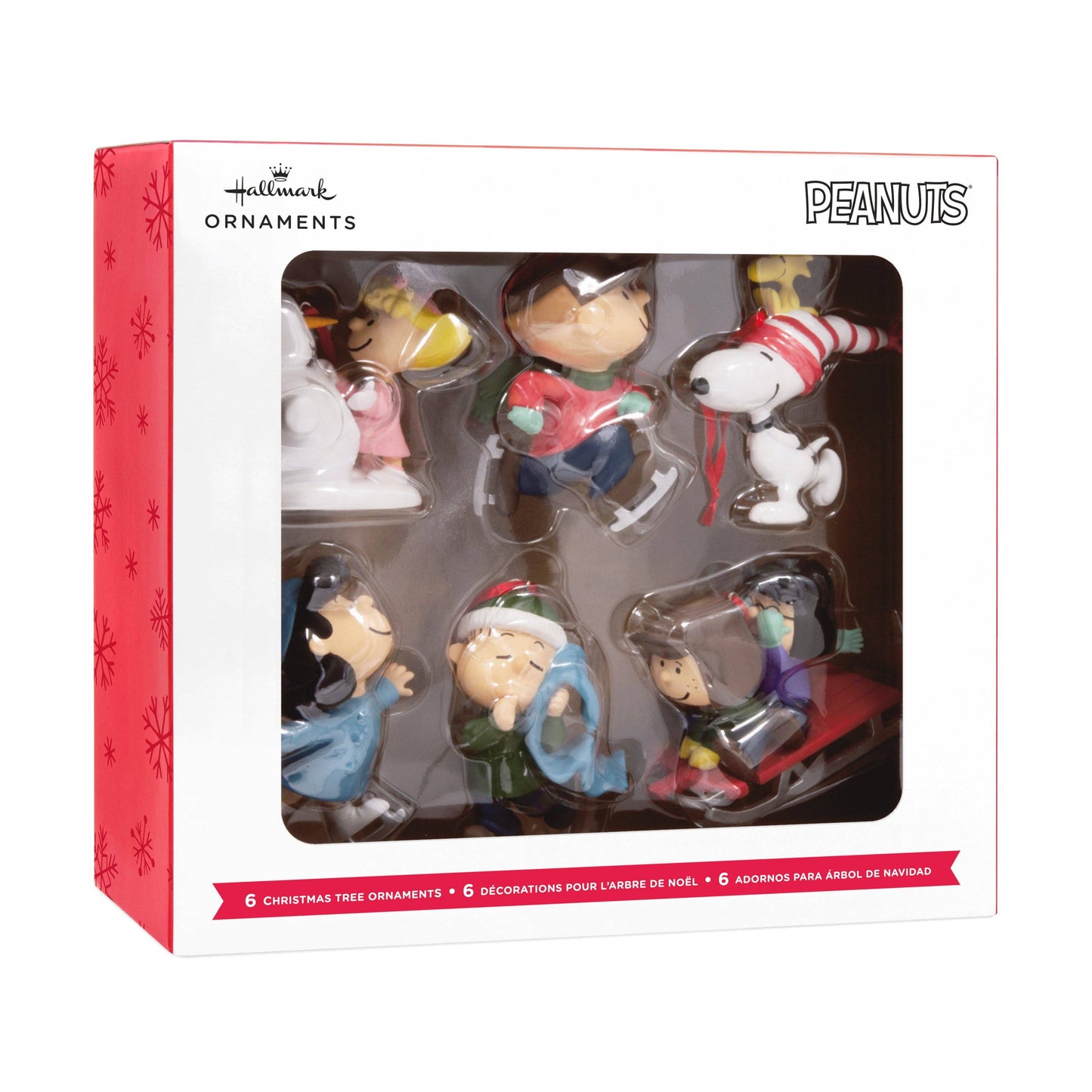 PEANUTS™ Ornaments - Pack of 6 PEANUTS™ Winter Activities