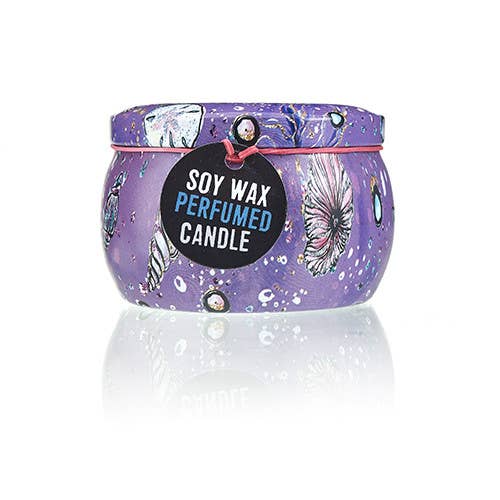 Art Tin Candles - Sea life - Raspberry