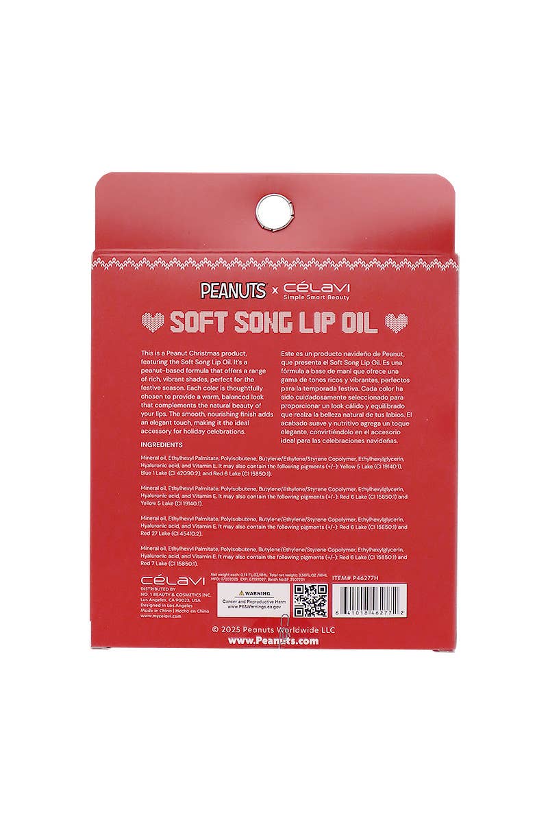 Celavi P46277H Peanuts Soft Song Lip Oil Set - 12
