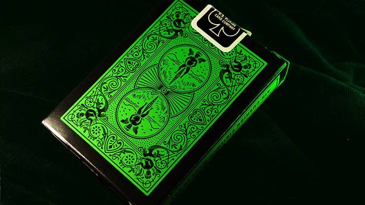 Bicycle Rider Back Reverse Cards Deck (Green & Black)