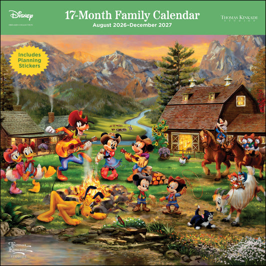 Disney Dreams by Thomas Kinkade Studios 17-Month 2026-2027 F