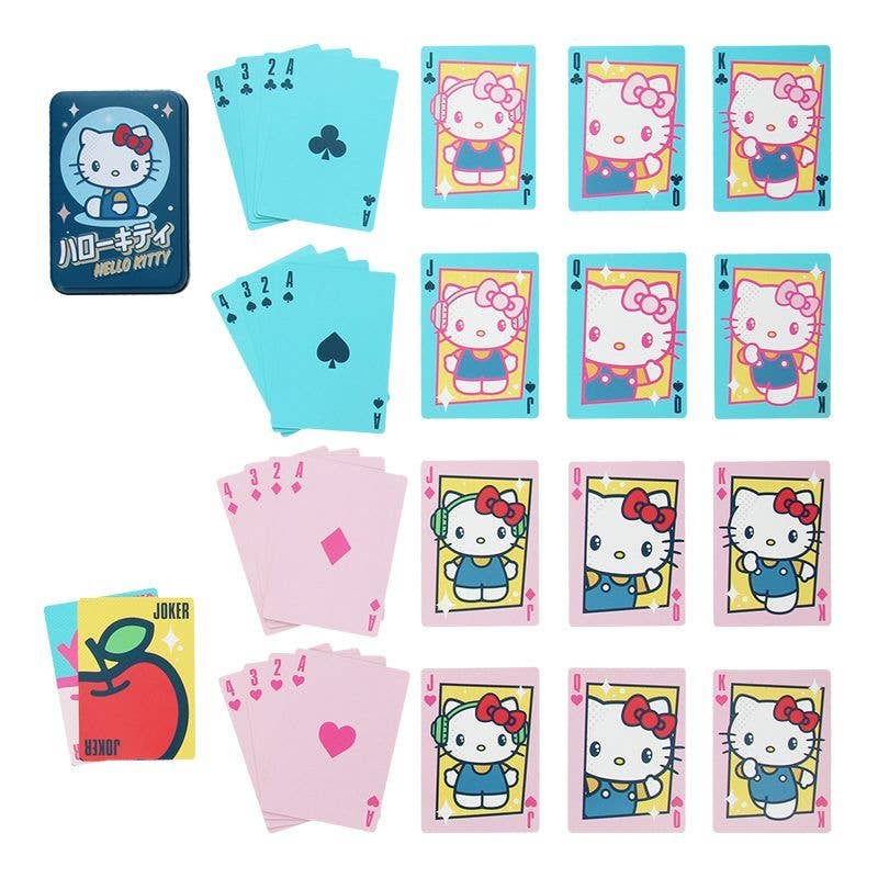 Hello Kitty Playing Cards in a Tin