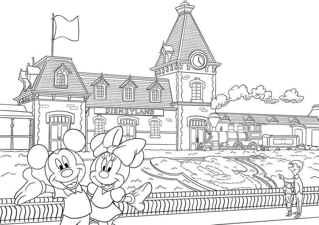 Disneyland Parks Colouring Book