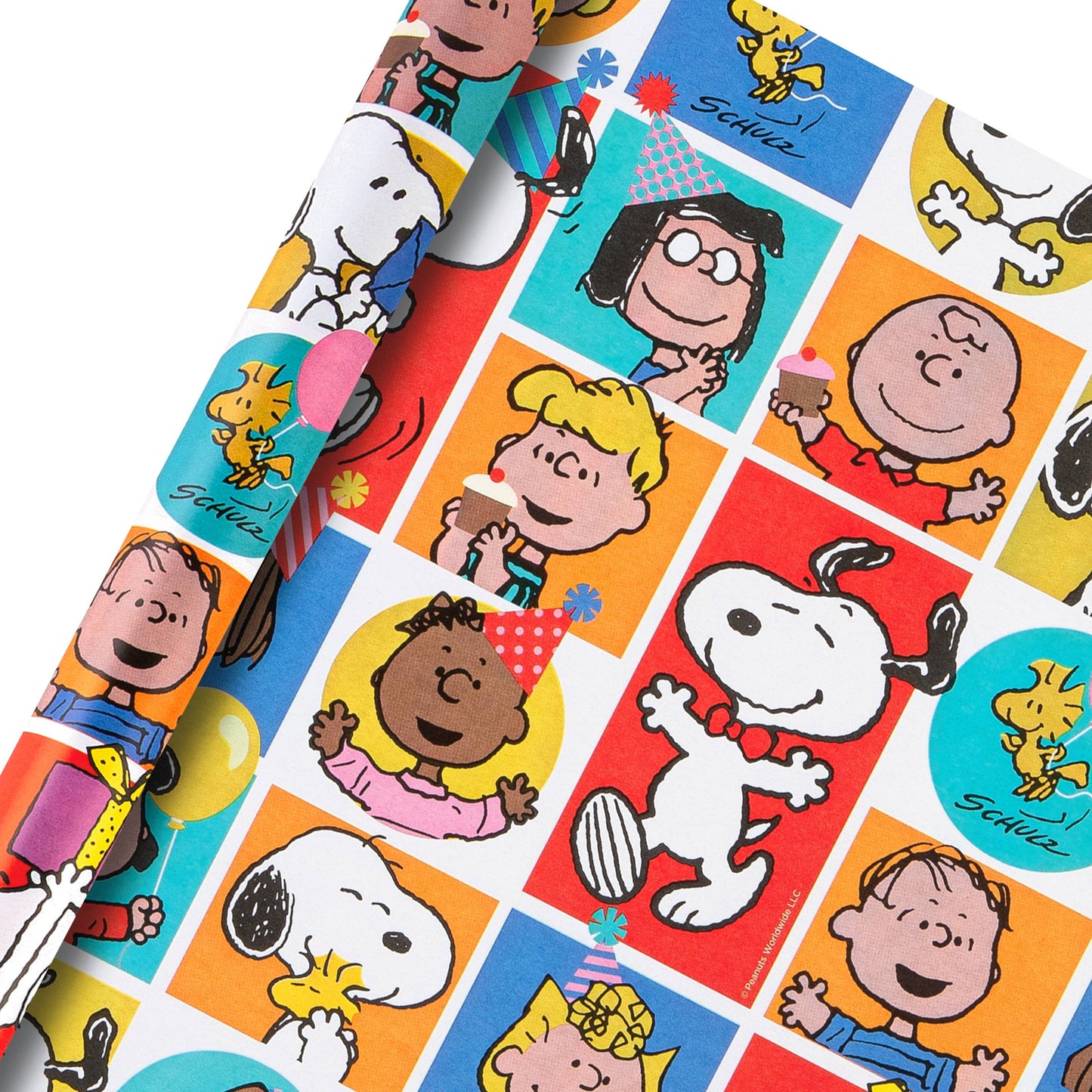 2 m Multi-Occasion Wrapping Paper Roll - Peanuts